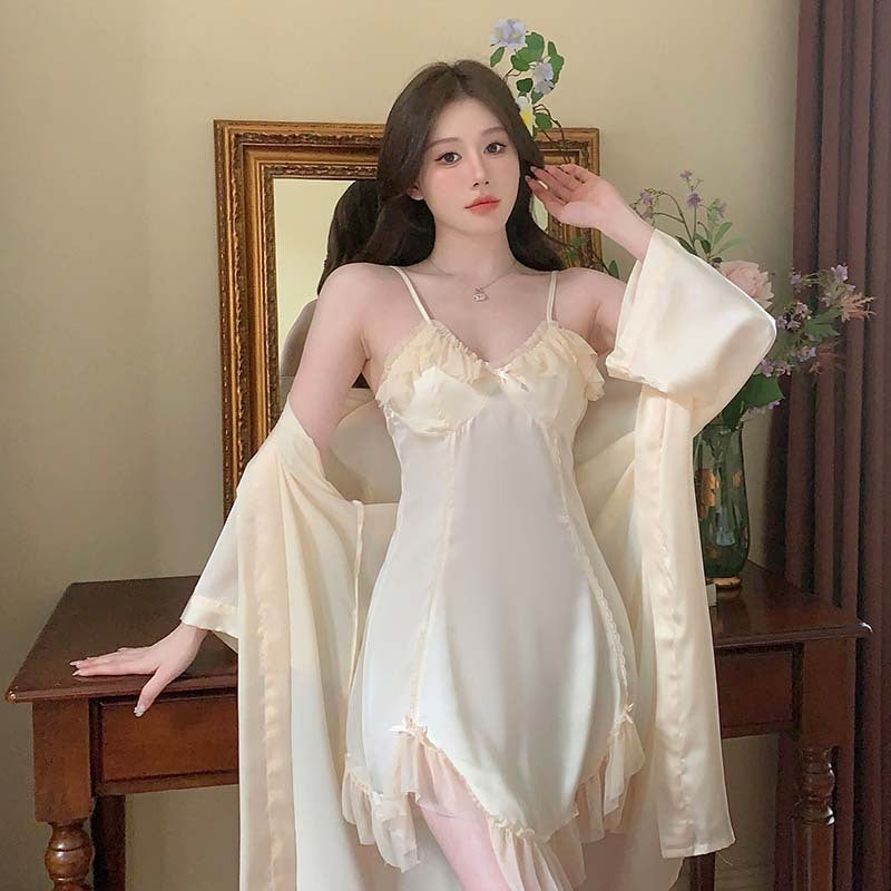 ANGLE SEXY SILK SLIP DRESS FOR WOMEN